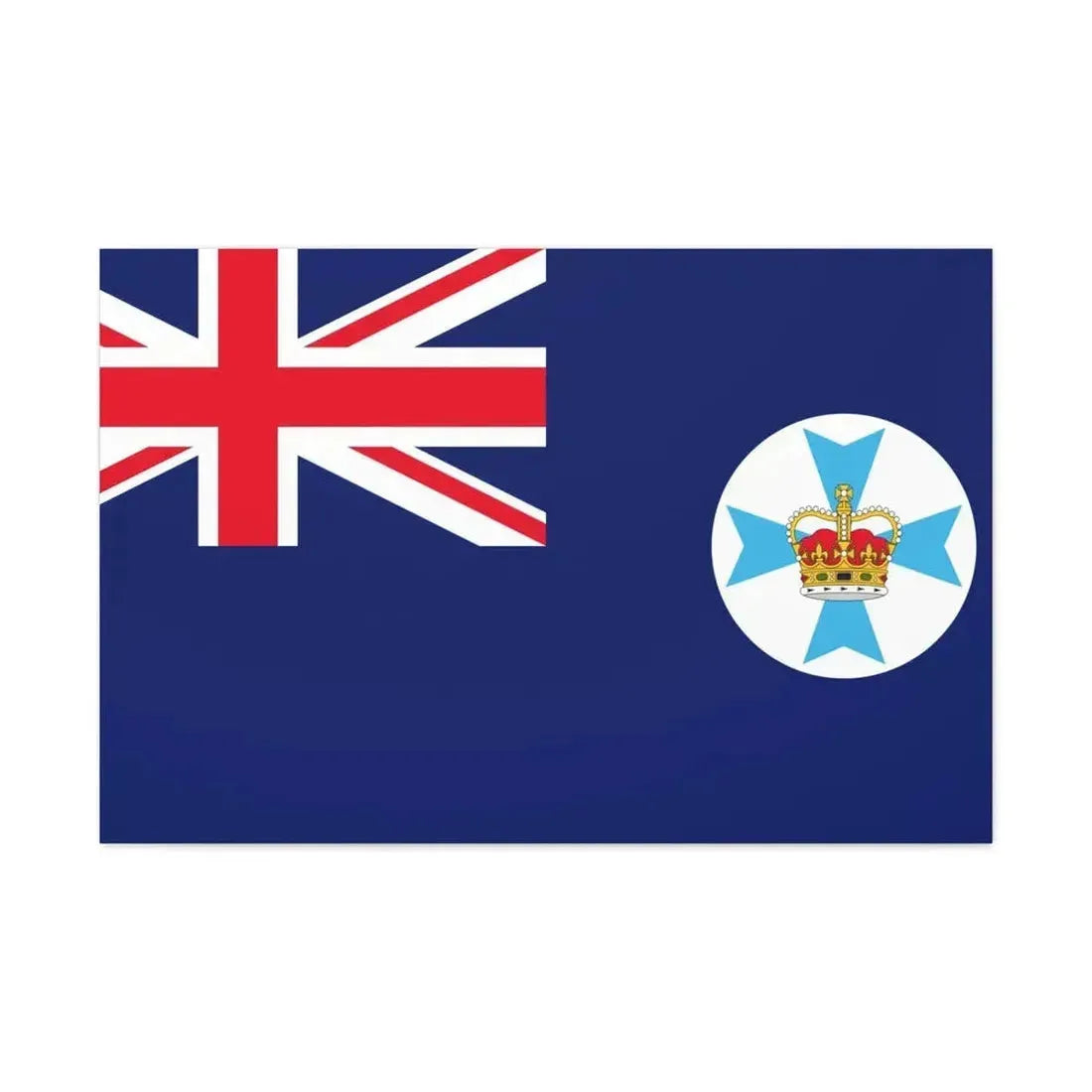 Flag of Queensland Australia - Canvas Wall Art - The Sticker Space