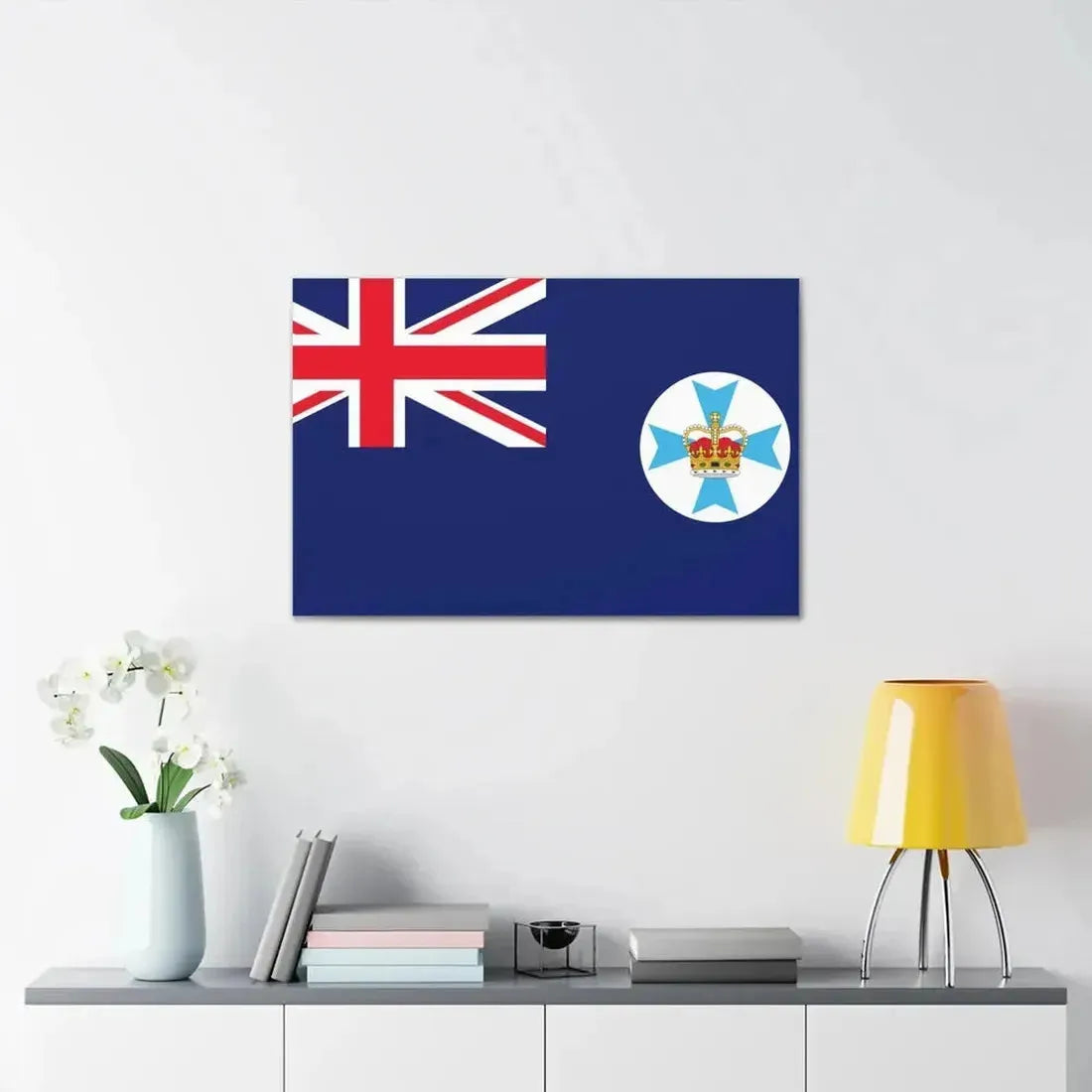 Flag of Queensland Australia - Canvas Wall Art - The Sticker Space