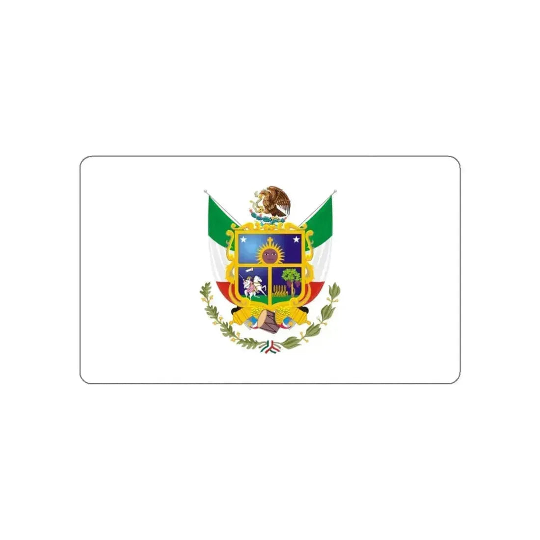 Flag of Queretaro Mexico STICKER Vinyl Die-Cut Decal 3 Inch - The Sticker Space