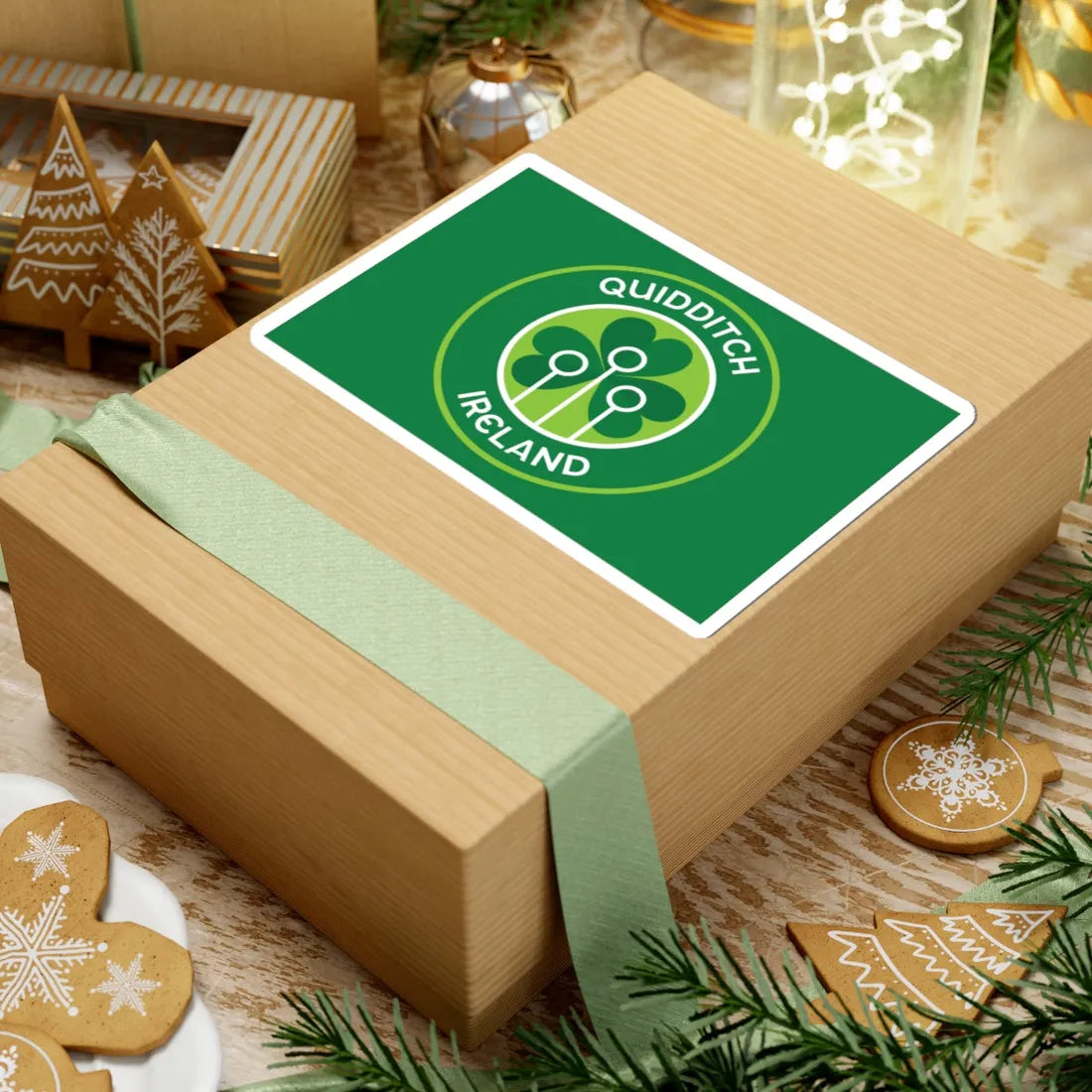 Flag of Quidditch Ireland (Ireland) STICKER Vinyl Kiss-Cut Decal - The Sticker Space