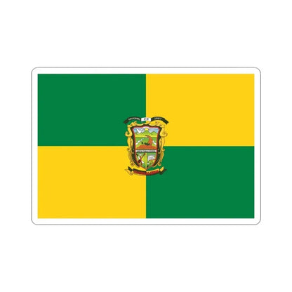 Flag of Quinsaloma (Ecuador) STICKER Vinyl Kiss-Cut Decal 3 Inch White - The Sticker Space