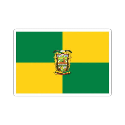 Flag of Quinsaloma (Ecuador) STICKER Vinyl Kiss-Cut Decal 4 Inch White - The Sticker Space