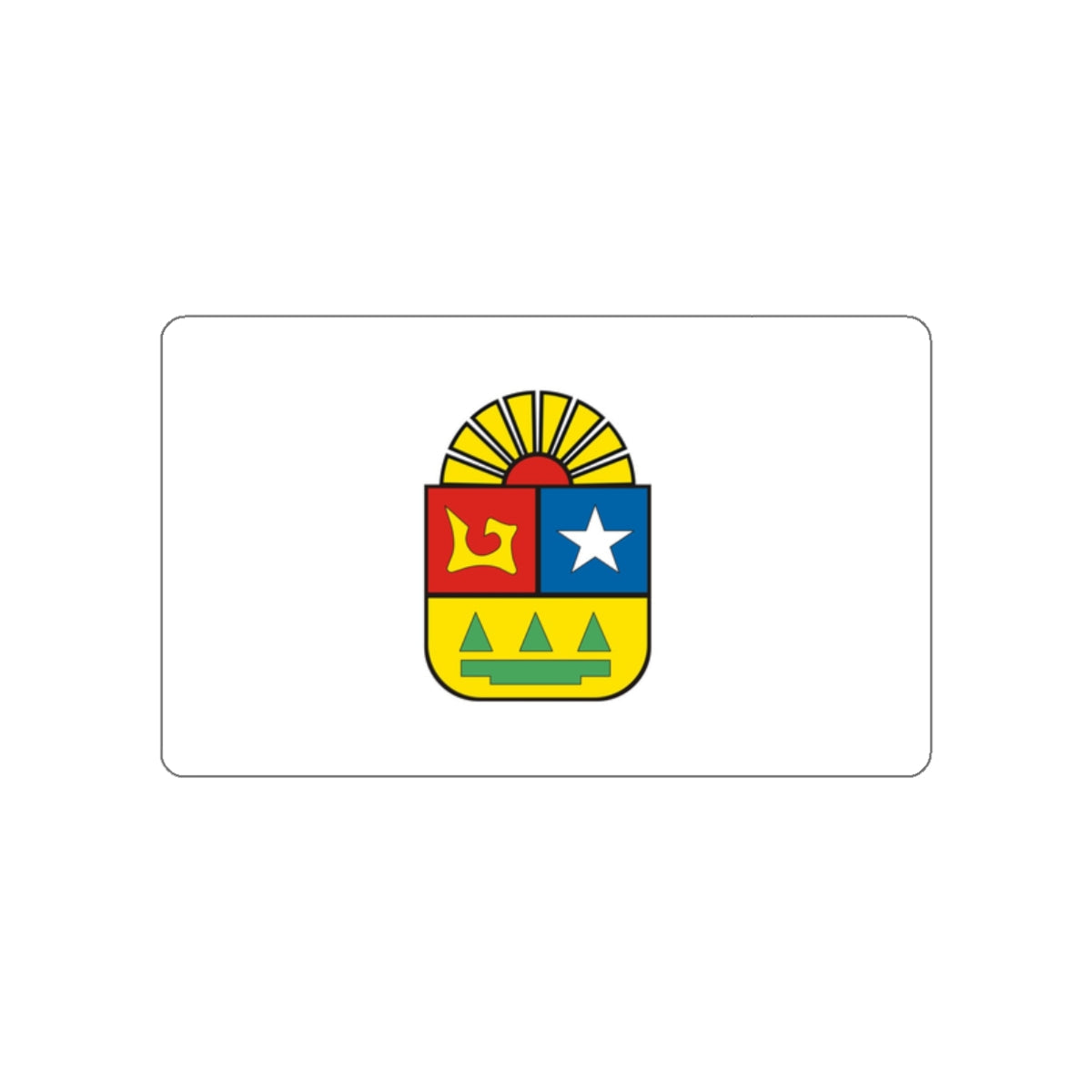 Flag of Quintana Roo Mexico STICKER Vinyl Die-Cut Decal-White-The Sticker Space