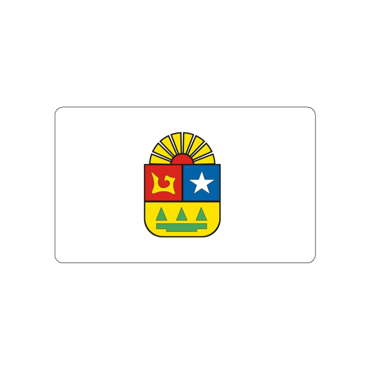 Flag of Quintana Roo Mexico STICKER Vinyl Die-Cut Decal-White-The Sticker Space