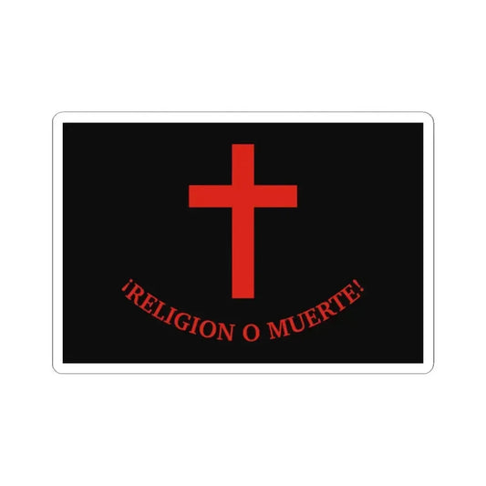 Flag of Quiroga 2 (Argentina) STICKER Vinyl Kiss-Cut Decal 2 Inch White - The Sticker Space