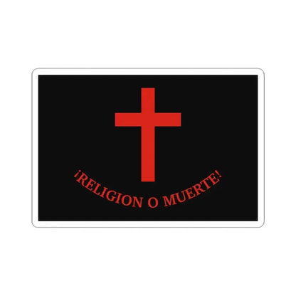 Flag of Quiroga 2 (Argentina) STICKER Vinyl Kiss-Cut Decal 3 Inch White - The Sticker Space