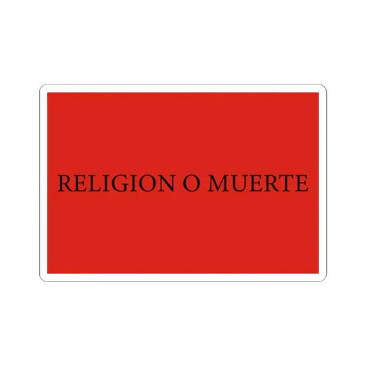 Flag of Quiroga 4 (Argentina) STICKER Vinyl Kiss-Cut Decal 2 Inch White - The Sticker Space