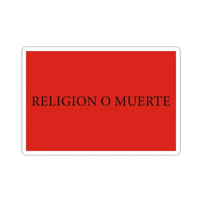 Flag of Quiroga 4 (Argentina) STICKER Vinyl Kiss-Cut Decal 3 Inch White - The Sticker Space