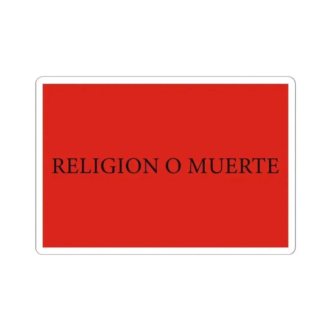 Flag of Quiroga 4 (Argentina) STICKER Vinyl Kiss-Cut Decal 6 Inch White - The Sticker Space