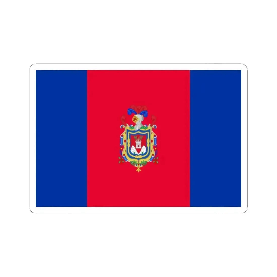 Flag of Quito (Ecuador) STICKER Vinyl Kiss-Cut Decal 2 Inch White - The Sticker Space