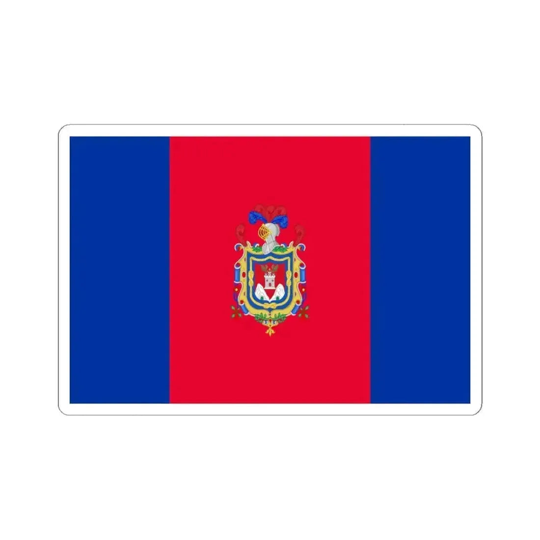 Flag of Quito (Ecuador) STICKER Vinyl Kiss-Cut Decal 6 Inch White - The Sticker Space