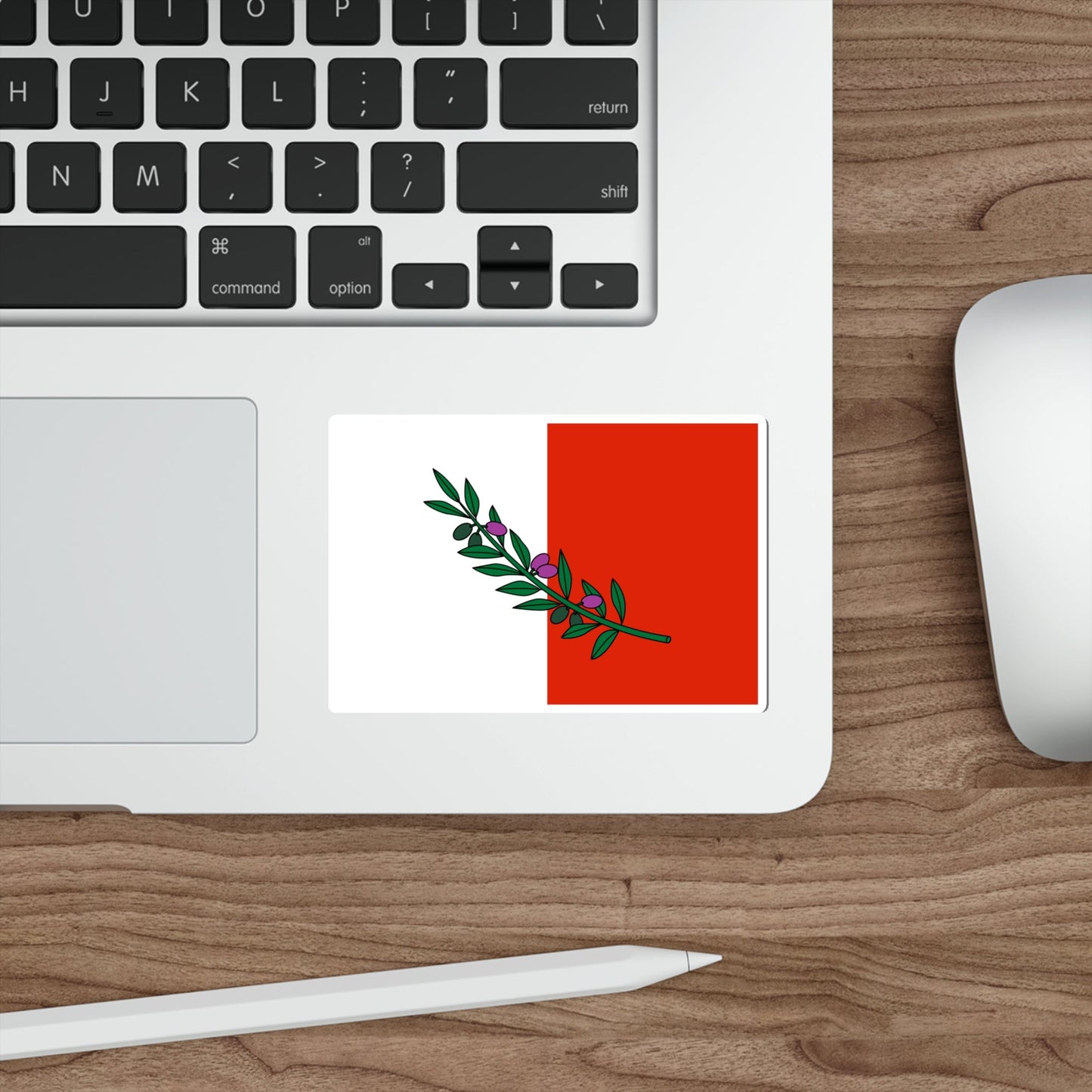 Flag of Rabat Malta STICKER Vinyl Die-Cut Decal-The Sticker Space