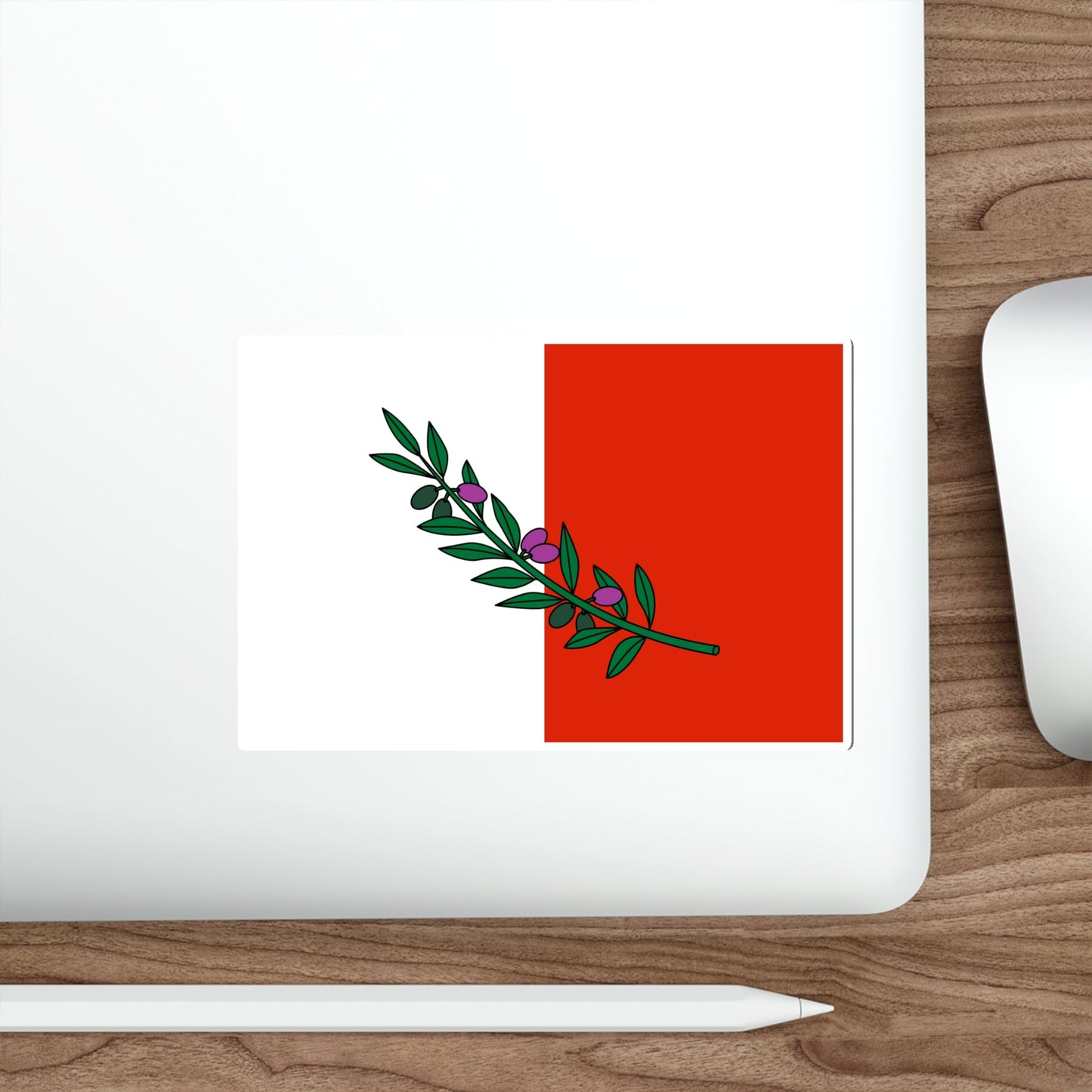 Flag of Rabat Malta STICKER Vinyl Die-Cut Decal-The Sticker Space