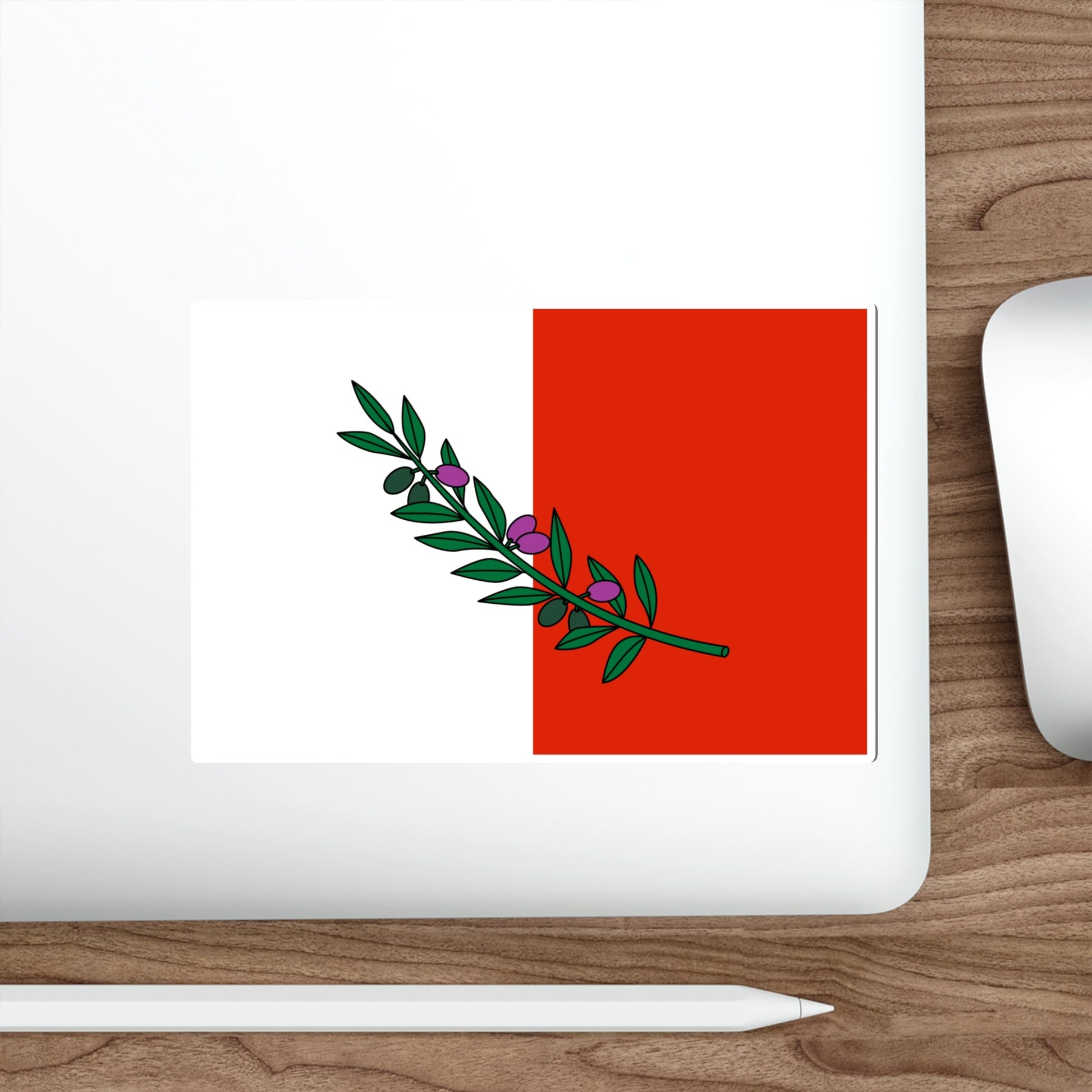 Flag of Rabat Malta STICKER Vinyl Die-Cut Decal-The Sticker Space