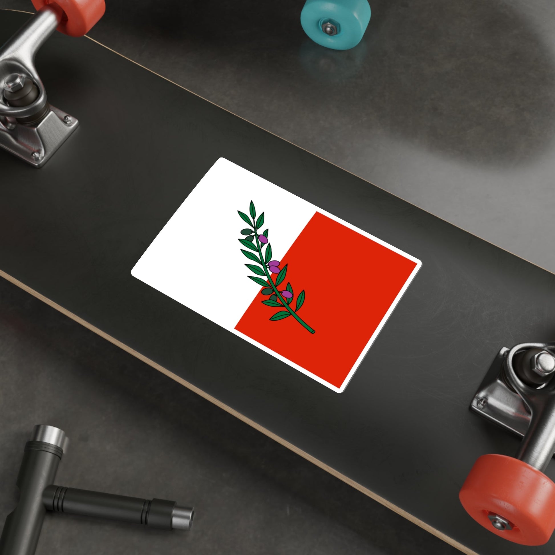 Flag of Rabat Malta STICKER Vinyl Die-Cut Decal-The Sticker Space