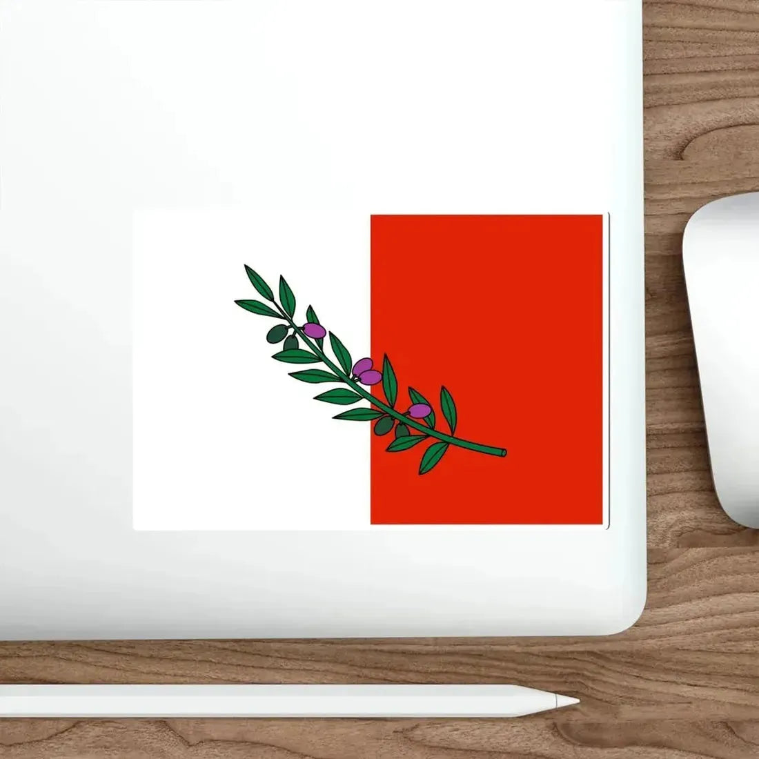 Flag of Rabat Malta STICKER Vinyl Die-Cut Decal - The Sticker Space