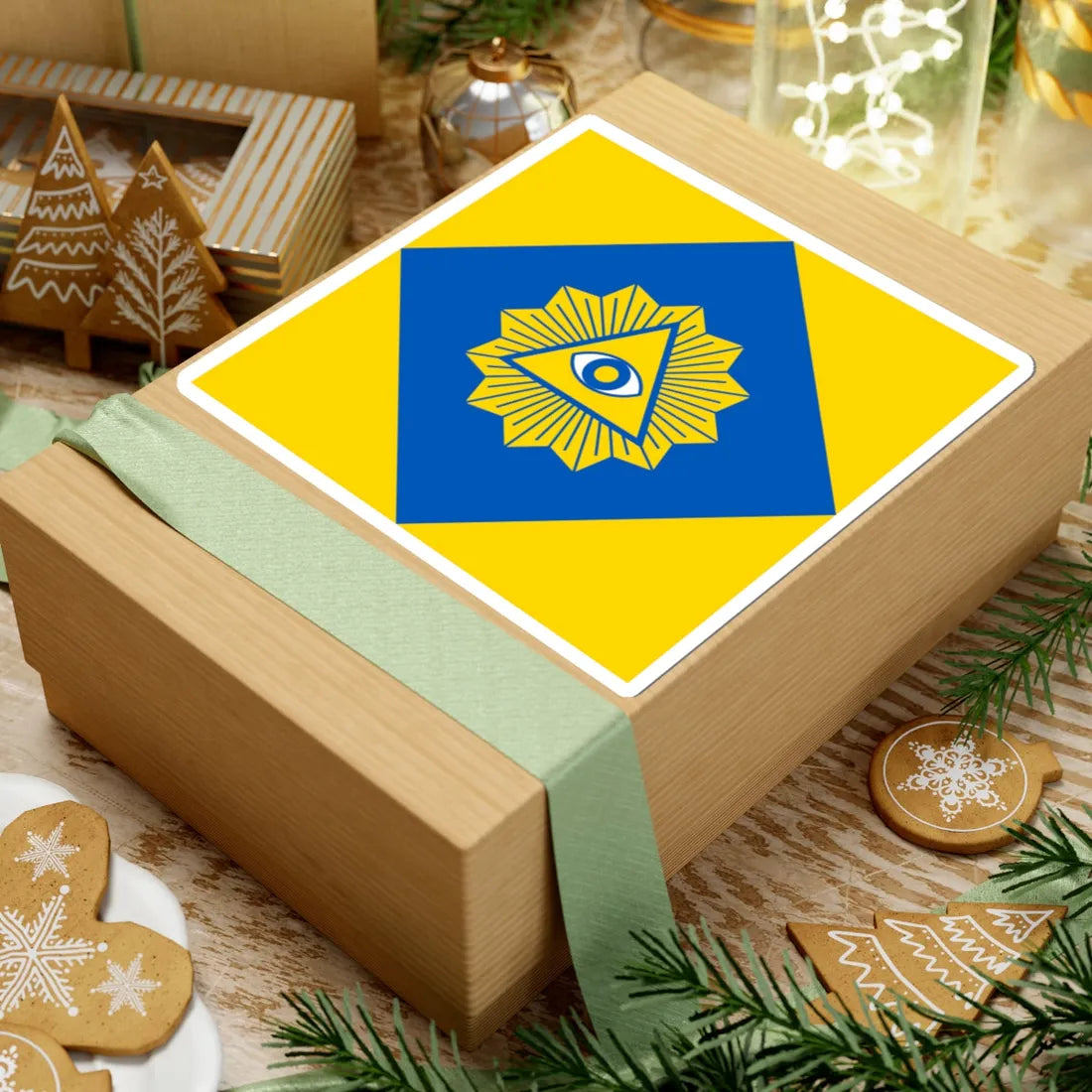 Flag of Radekhiv (Ukraine) STICKER Vinyl Kiss-Cut Decal - The Sticker Space