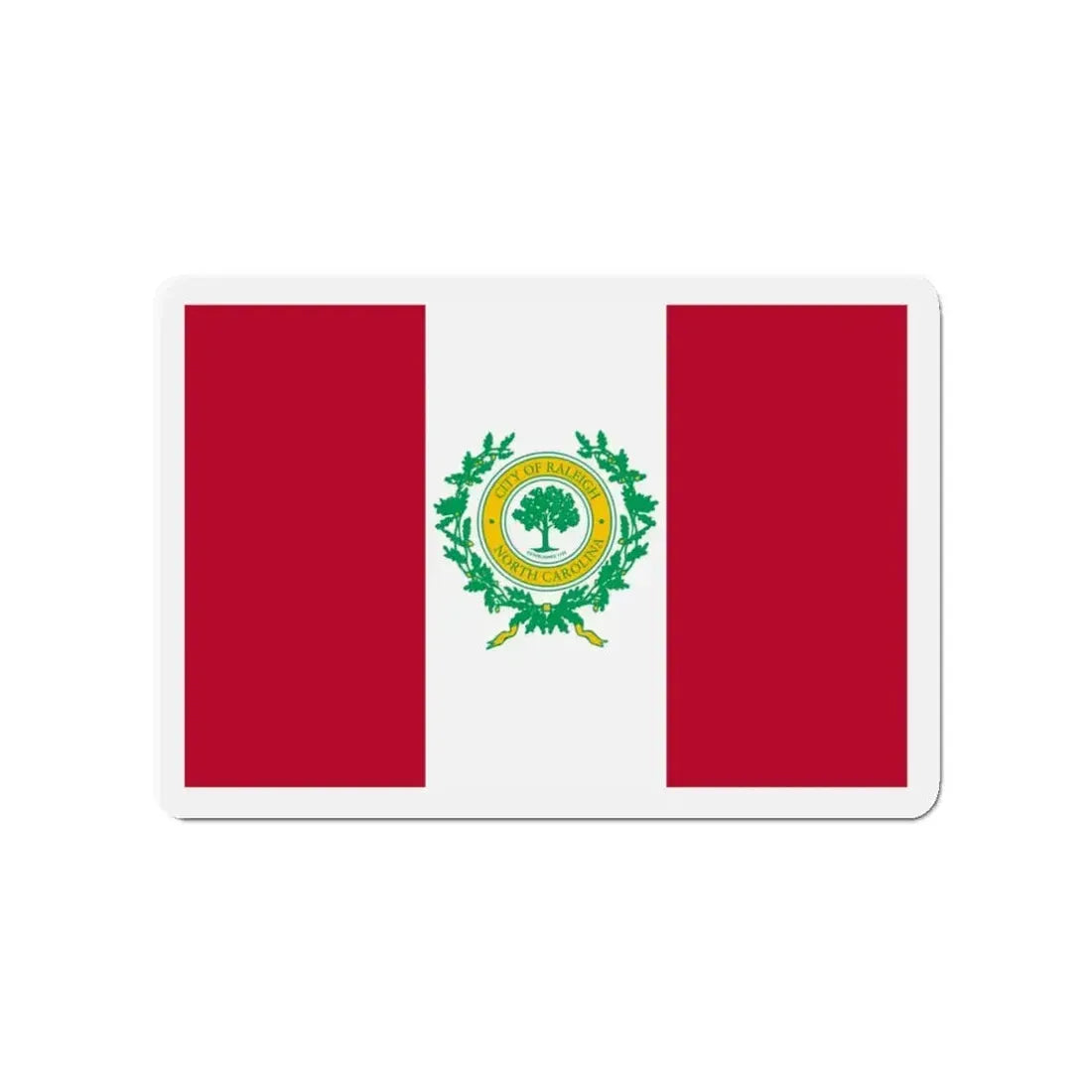 Flag of Raleigh North Carolina - Refrigerator Magnet 3 Inch - The Sticker Space