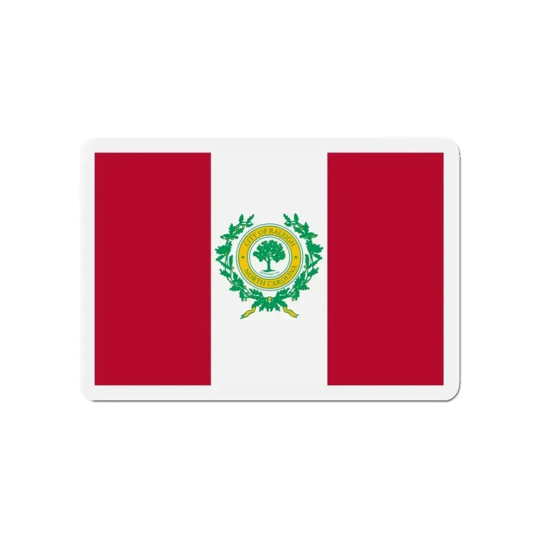 Flag of Raleigh North Carolina - Refrigerator Magnet 4 Inch - The Sticker Space