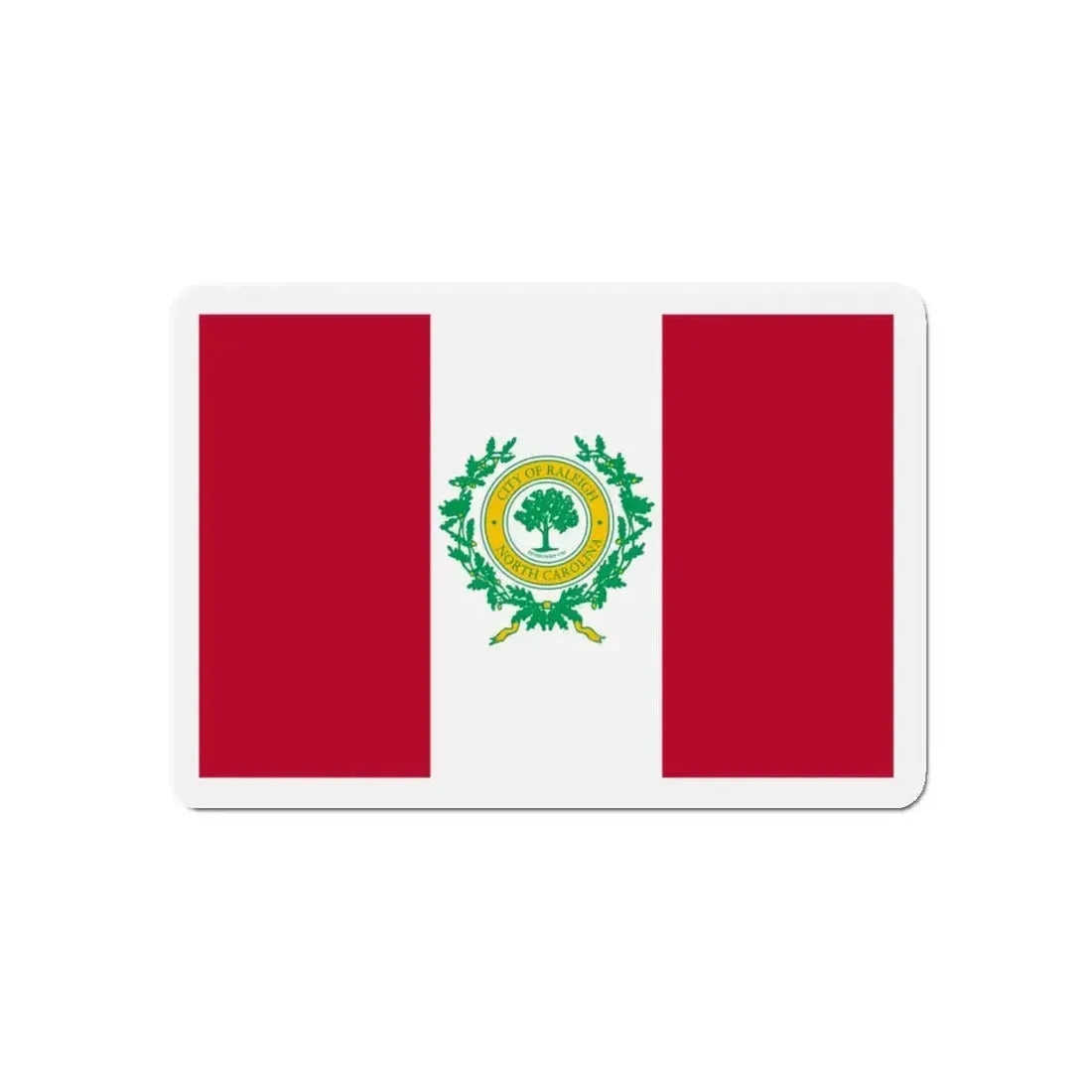 Flag of Raleigh North Carolina - Refrigerator Magnet 5 Inch - The Sticker Space