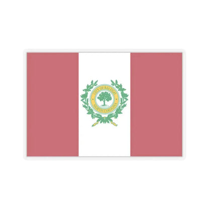 Flag of Raleigh, North Carolina - STICKER Vinyl Kiss-Cut Decal 2 Inch Transparent - The Sticker Space