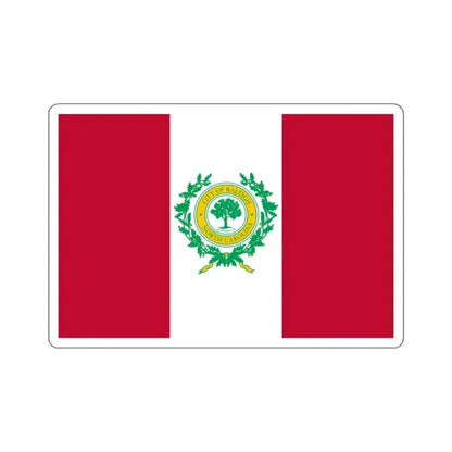 Flag of Raleigh, North Carolina - STICKER Vinyl Kiss-Cut Decal 2 Inch White - The Sticker Space
