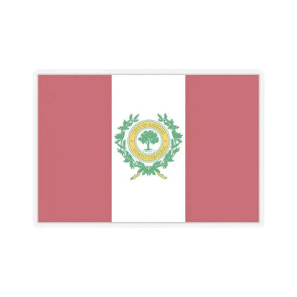 Flag of Raleigh, North Carolina - STICKER Vinyl Kiss-Cut Decal 6 Inch Transparent - The Sticker Space
