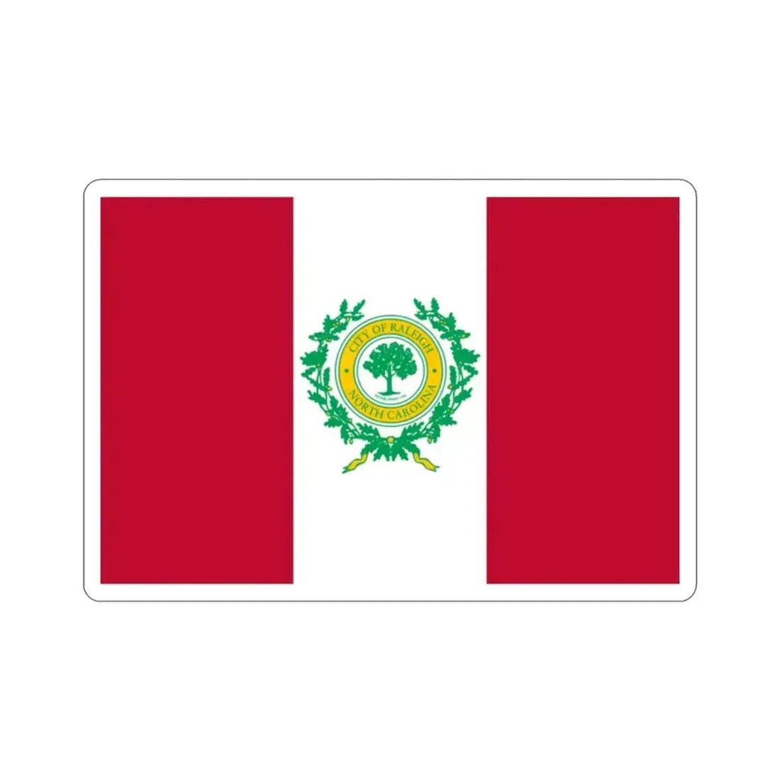 Flag of Raleigh North Carolina USA STICKER Vinyl Die-Cut Decal 2 Inch - The Sticker Space