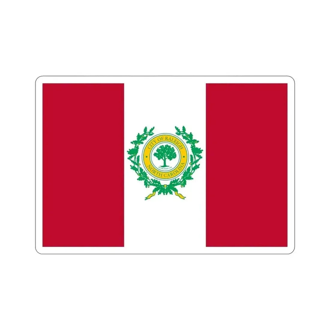 Flag of Raleigh North Carolina USA STICKER Vinyl Die-Cut Decal - The Sticker Space
