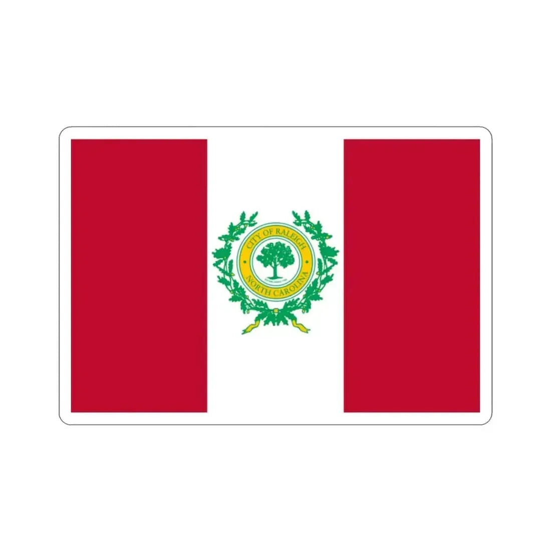 Flag of Raleigh North Carolina USA STICKER Vinyl Die-Cut Decal - The Sticker Space