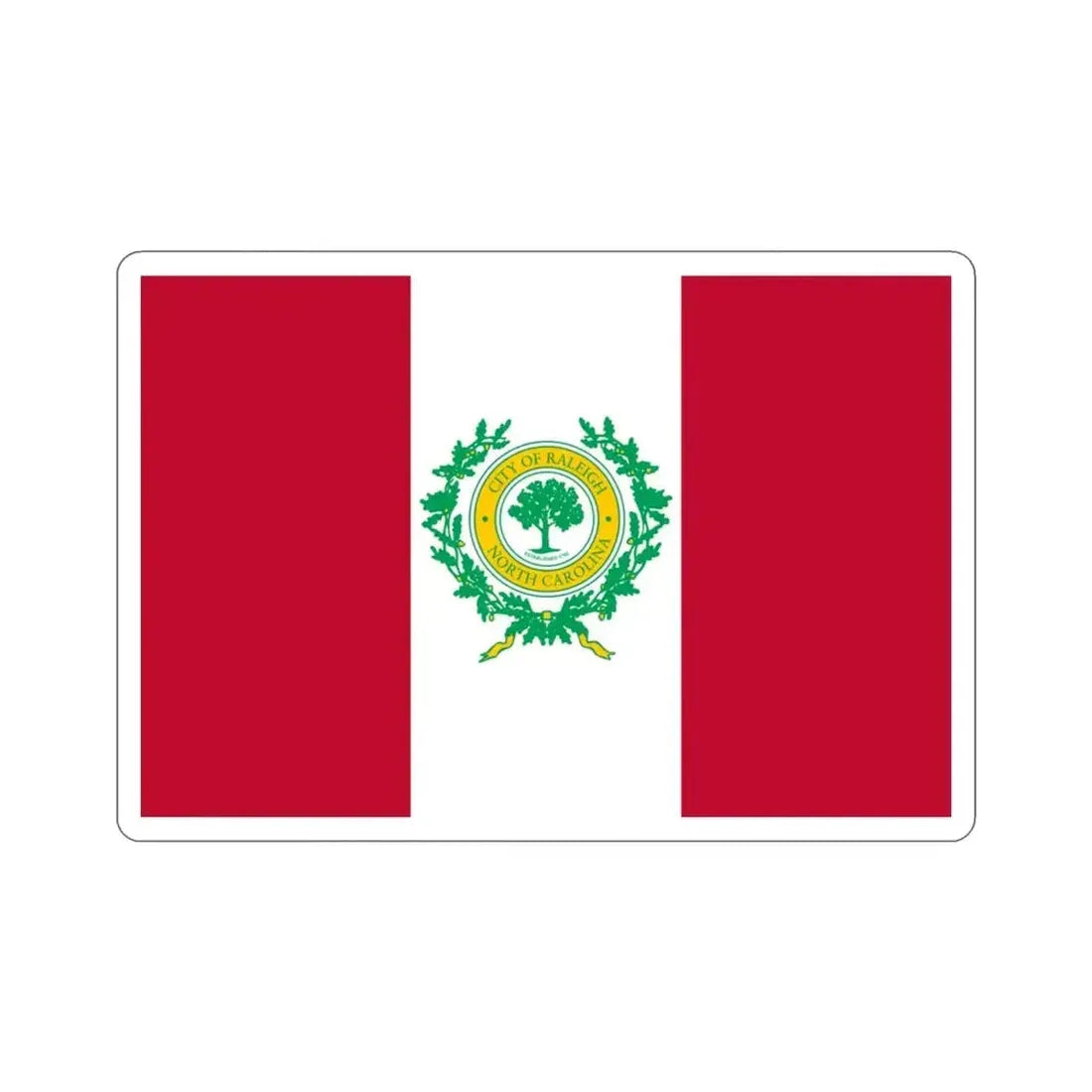Flag of Raleigh North Carolina USA STICKER Vinyl Die-Cut Decal - The Sticker Space