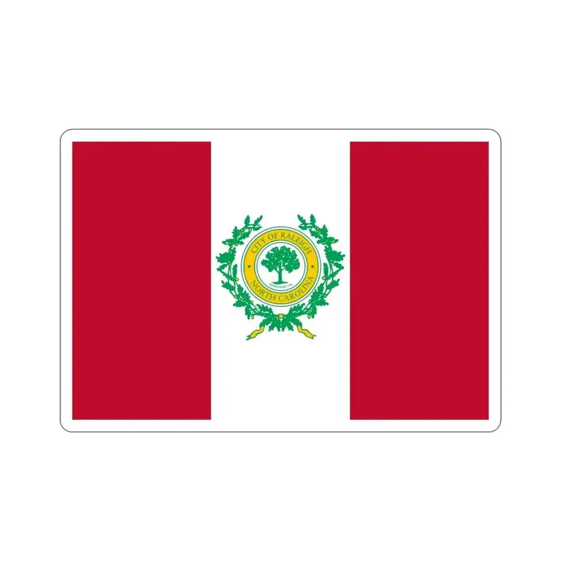 Flag of Raleigh North Carolina USA STICKER Vinyl Die-Cut Decal - The Sticker Space
