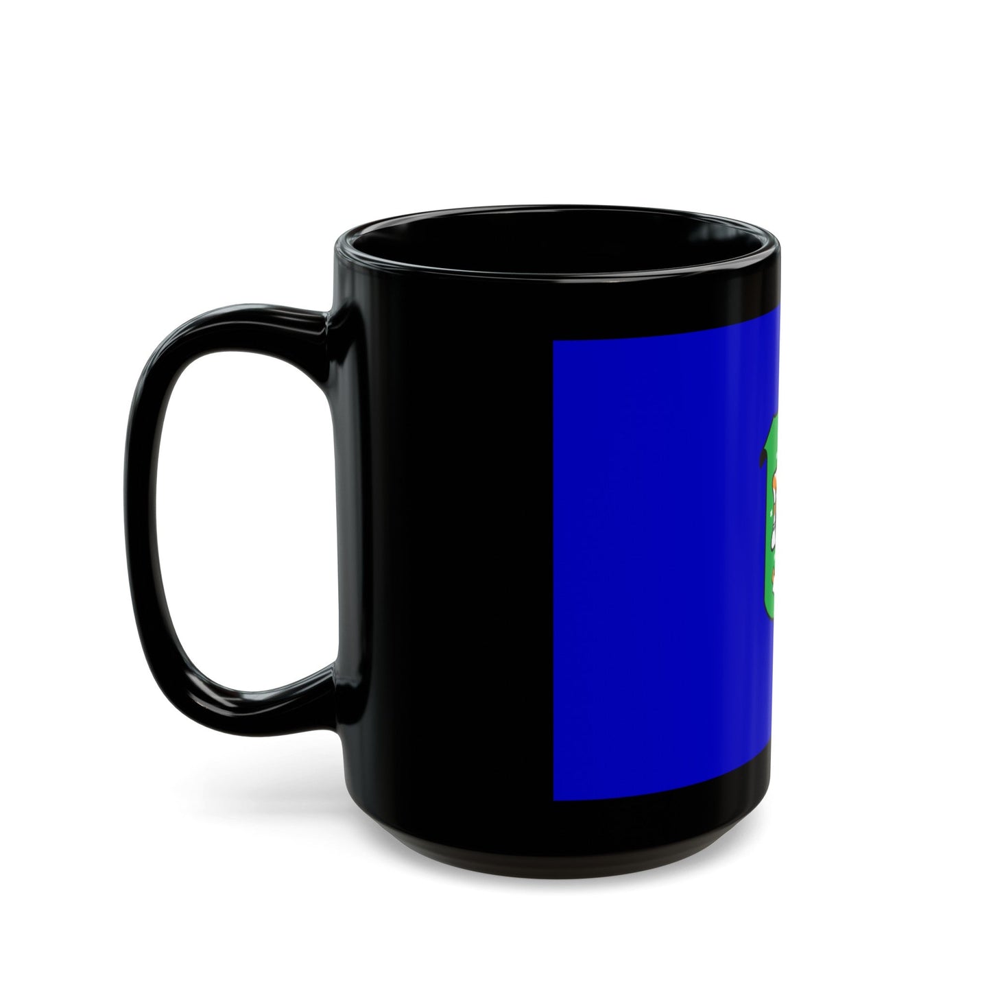 Flag of Ramat Gan Israel - Black Coffee Mug-The Sticker Space