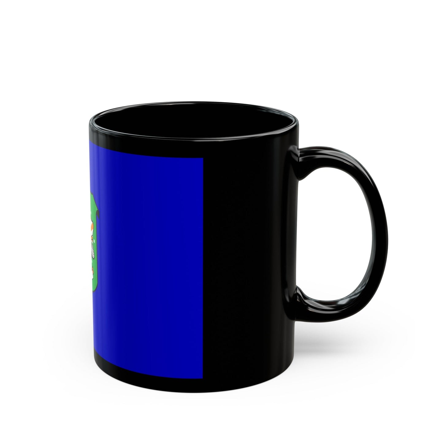 Flag of Ramat Gan Israel - Black Coffee Mug-The Sticker Space