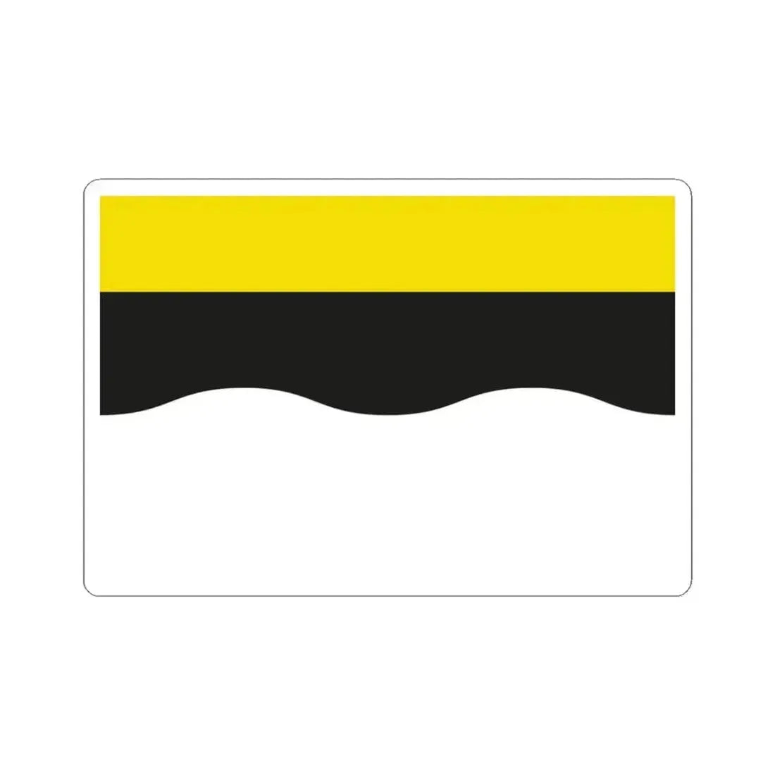 Flag of Ramillies Belgium (Belgium) STICKER Vinyl Kiss-Cut Decal 3 Inch White - The Sticker Space