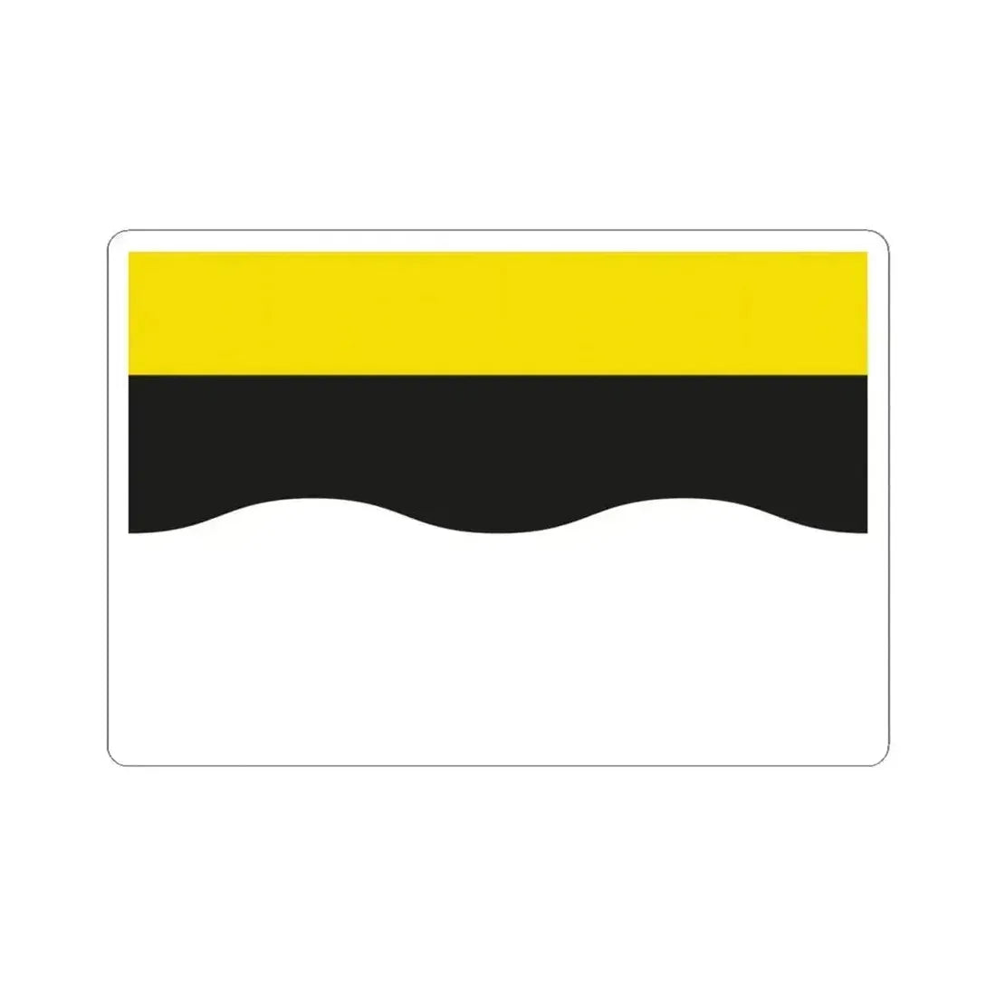Flag of Ramillies Belgium (Belgium) STICKER Vinyl Kiss-Cut Decal 4 Inch White - The Sticker Space