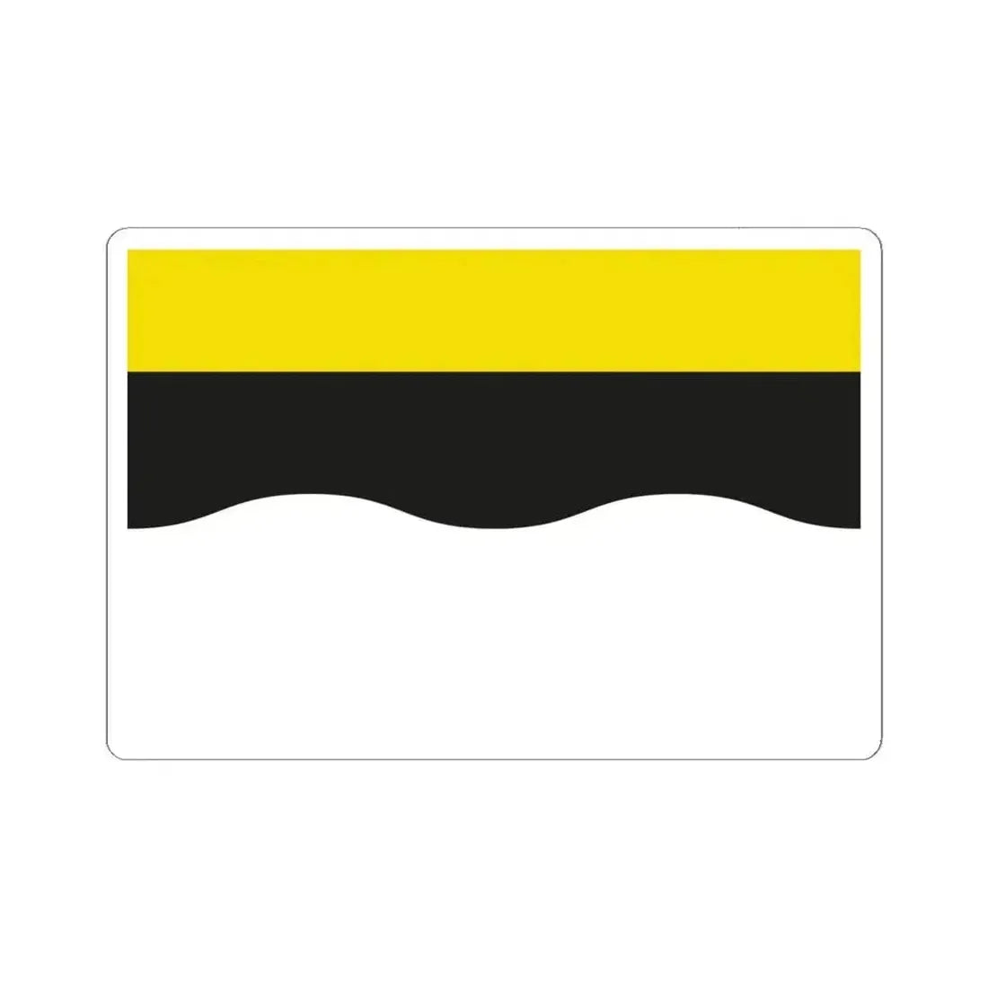 Flag of Ramillies Belgium (Belgium) STICKER Vinyl Kiss-Cut Decal 6 Inch White - The Sticker Space