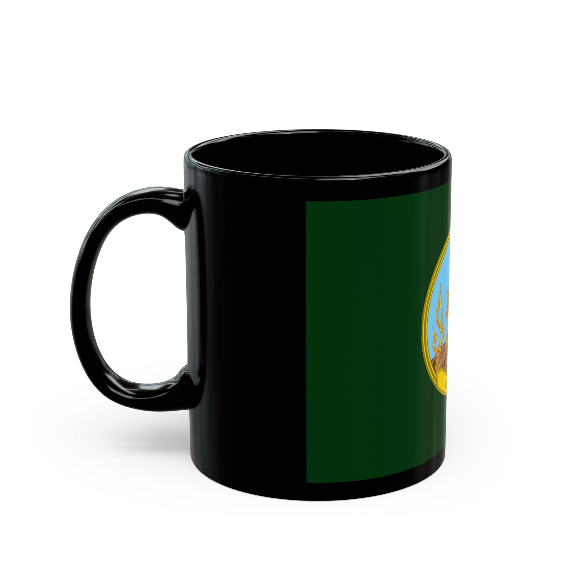 Flag of Ranong Province Thailand - Black Coffee Mug-The Sticker Space