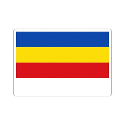 Flag of Ranst (Belgium) STICKER Vinyl Kiss-Cut Decal 3 Inch White - The Sticker Space