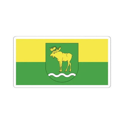 Flag of Rasony (Belarus) STICKER Vinyl Kiss-Cut Decal 4 Inch White - The Sticker Space