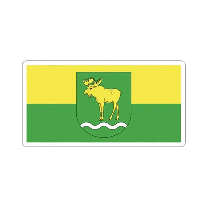 Flag of Rasony (Belarus) STICKER Vinyl Kiss-Cut Decal 6 Inch White - The Sticker Space