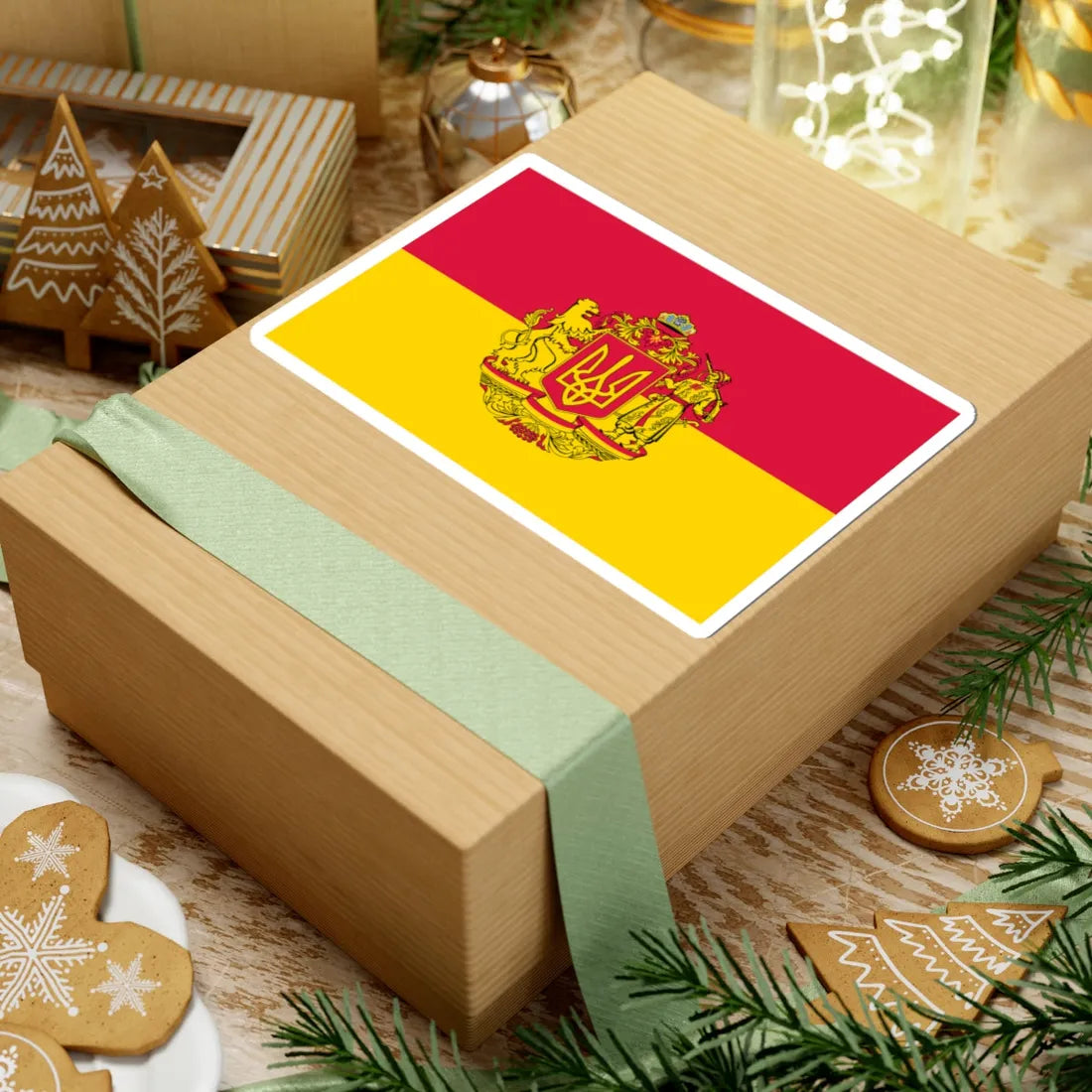 Flag of Raspberry Ukraine 2 (Ukraine) STICKER Vinyl Kiss-Cut Decal - The Sticker Space