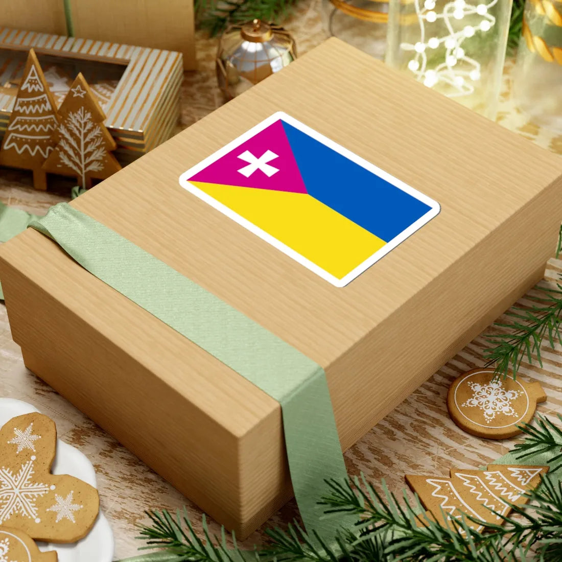 Flag of Raspberry Ukraine 2014 (Ukraine) STICKER Vinyl Kiss-Cut Decal - The Sticker Space