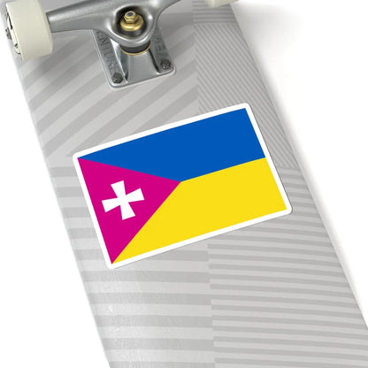 Flag of Raspberry Ukraine 2014 (Ukraine) STICKER Vinyl Kiss-Cut Decal - The Sticker Space