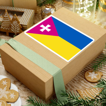 Flag of Raspberry Ukraine 2014 (Ukraine) STICKER Vinyl Kiss-Cut Decal - The Sticker Space