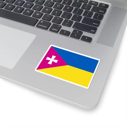 Flag of Raspberry Ukraine 2014 (Ukraine) STICKER Vinyl Kiss-Cut Decal - The Sticker Space