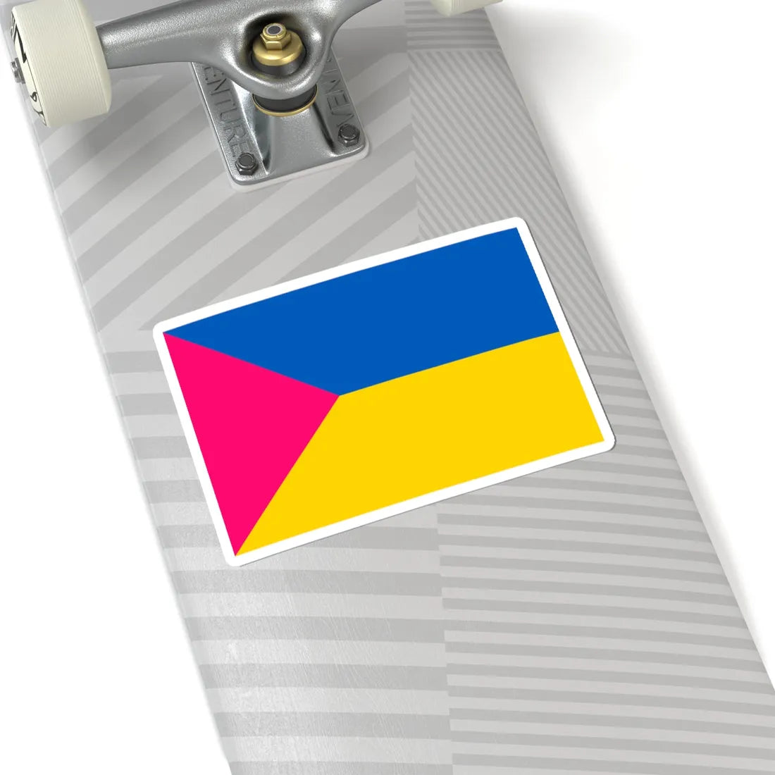 Flag of Raspberry Ukraine (Ukraine) STICKER Vinyl Kiss-Cut Decal - The Sticker Space