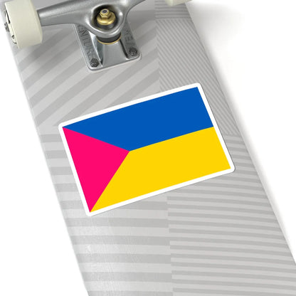 Flag of Raspberry Ukraine (Ukraine) STICKER Vinyl Kiss-Cut Decal - The Sticker Space