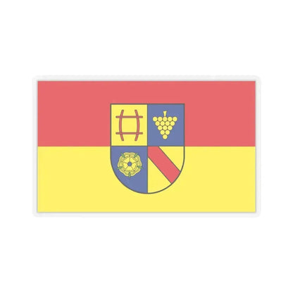 Flag of Rastatt Germany - STICKER Vinyl Kiss-Cut Decal 3 Inch Transparent - The Sticker Space