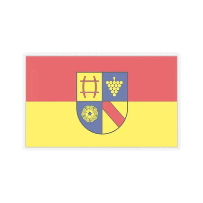 Flag of Rastatt Germany - STICKER Vinyl Kiss-Cut Decal 4 Inch Transparent - The Sticker Space